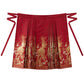 Ming-style Horse Face Skirt Hanfu for Toasting and Engagement Ceremonies.