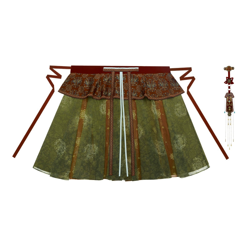 More than thirteen [Suzaku returning to the south] restored half-arm broken skirt Tang-made tang HanFuDreams Broken skirt (improved with accessories) S