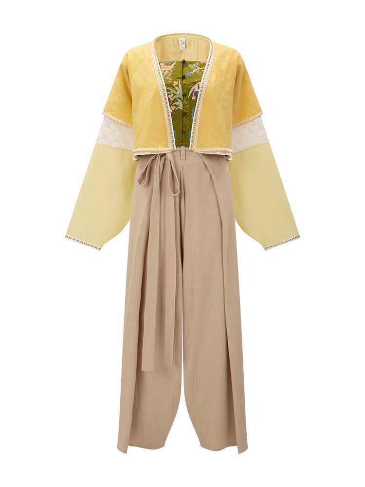 Ming straight waist pants short shirt Hanfu women ming HanFuDreams