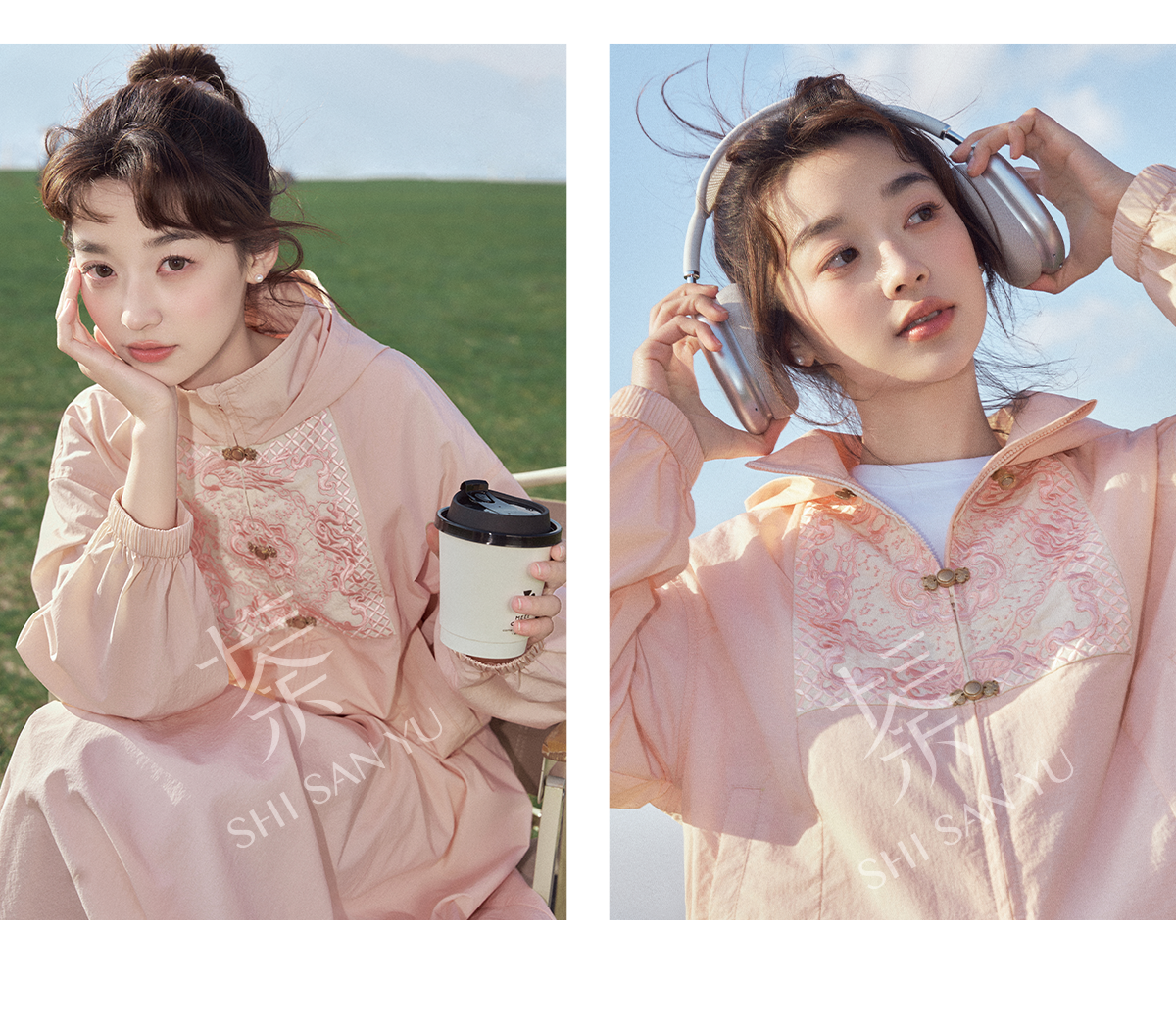 More than thirteen [Xingshou] embroidered hooded sunscreen clothes skirt set modern HanFuDreams