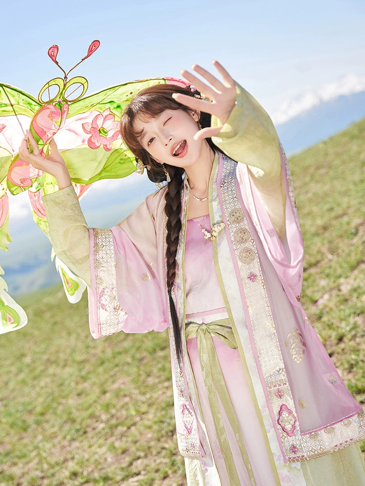 More than thirteen [flower years late] gradual change of color Song pants Song Hanfu song HanFuDreams