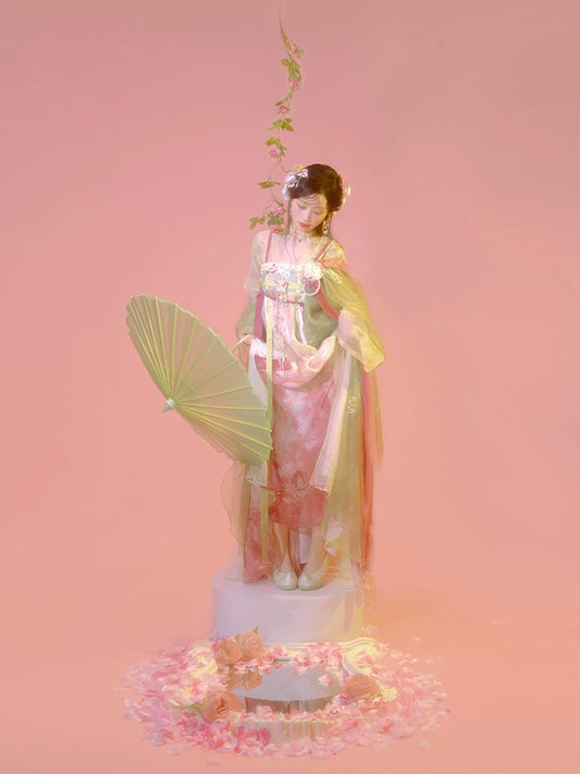 More than thirteen [Pei Yu Spring Breeze] embroidered pink skirt Tang Hanfu women tang HanFuDreams