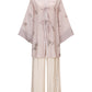 Ming-made cotton round neck cardigan improved Song pants Hanfu