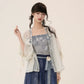 [Yulan Vase]Embroidered Chinese 2 Piece Summer Set Shisanyu three-piece set S