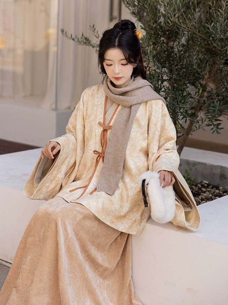 Chi Xia [Orange Yinong] Jin-made velvet pleated clothes and six broken skirts