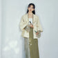 More than thirteen [rosin jade dew] brown coat top skirt hanfu set modern HanFuDreams three-piece set XS