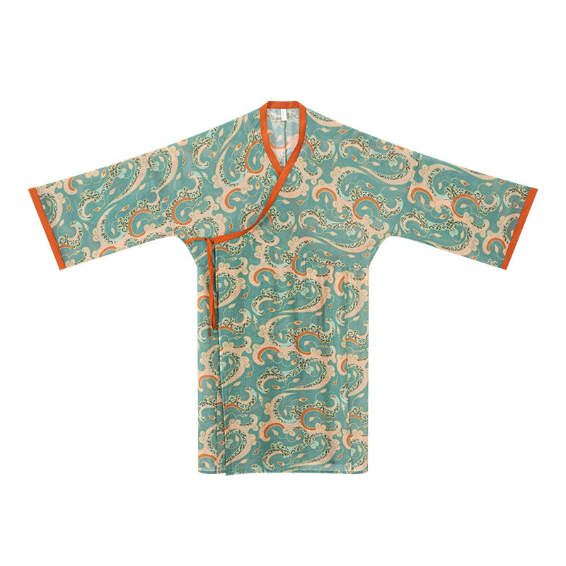 Wei Jinfeng straight train plain yarn flocking clothes Hanfu HanFuDreams