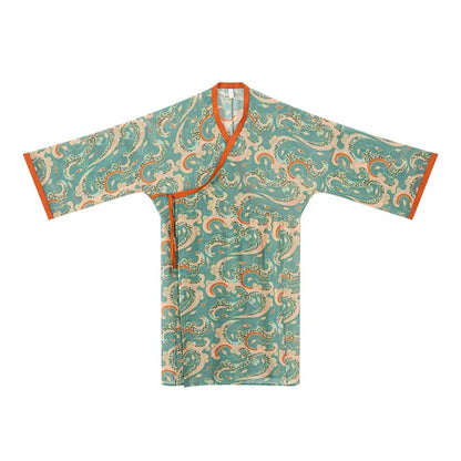 Hanfu Straight Train Flocking Clothes jin HanFuDreams Cotton printed garment - inner layer S