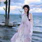 [Embroidered Lotus] Ming Dynasty Purple Lyocell Hanfu Set modern Shisanyu