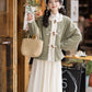 Han-style Short Jacket with Lace Skirt Hanfu