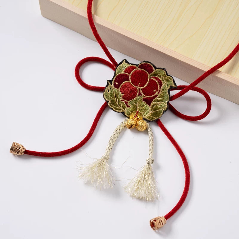 Flower Fairy Story [Red Fruit Manor] Vest Shirt Short Horse Noodles modern HanFuDreams Necklace of Red Thorn Fruit S