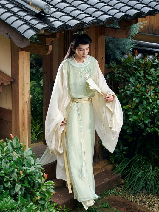 More than Thirteen [Jade Light] Unisex Hanfu for Men and Women HanFuDreams