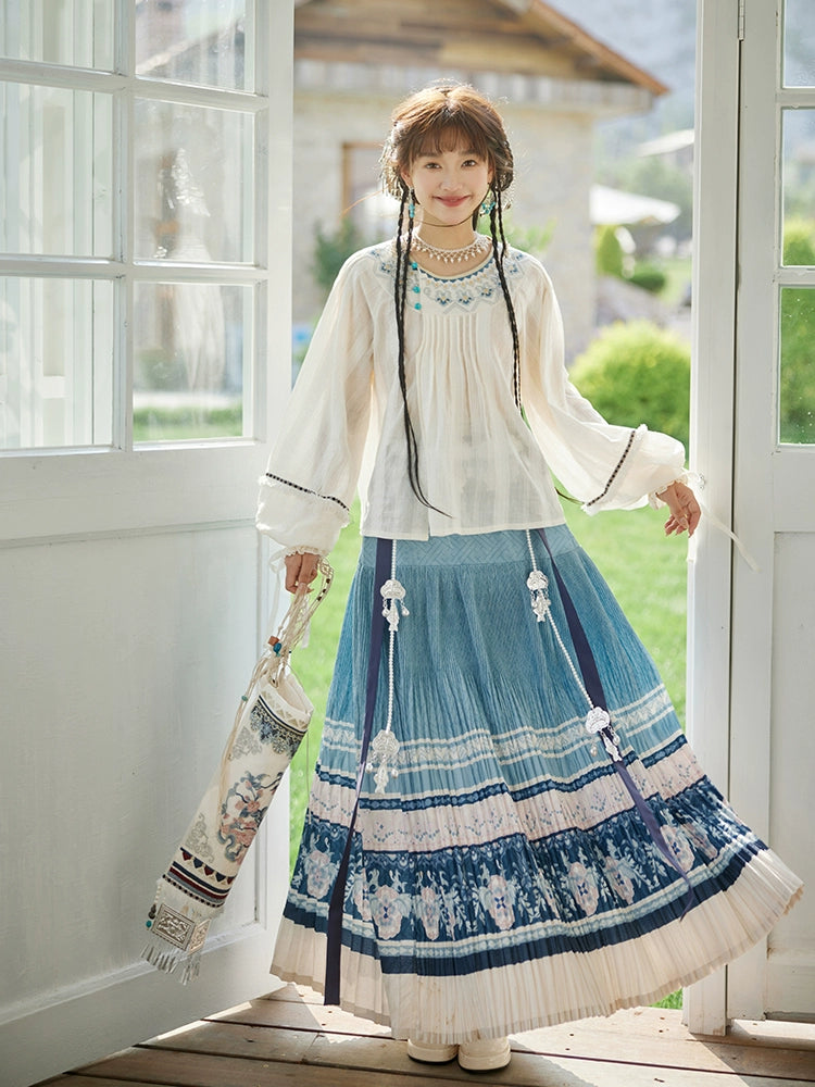 More than thirteen [西江望月] summer ethnic style suit Hanfu modern HanFuDreams
