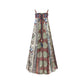 [Everlasting Vine] Ethnic Hanfu 2-Piece Set modern Shisanyu Ethnic Print Cami Maxi Dress S