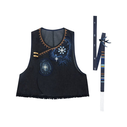 More than thirteen [Wenxing Changming] horse dress cloud shoulder Hanfu graduation uniform ming HanFuDreams Improved Rigor (including scarf accessories) S