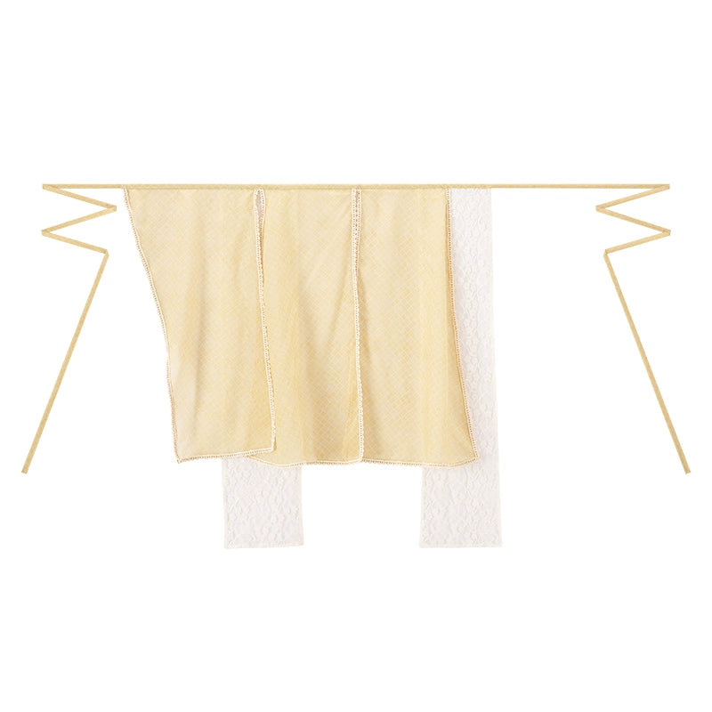 Ming straight waist pants short shirt Hanfu women ming HanFuDreams Lace splicing clothes F