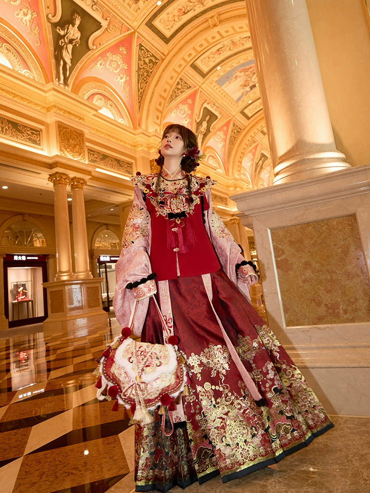 More than thirteen [Spirit Snake Shou Sui] New Year's clothing than a horse face skirt ming HanFuDreams