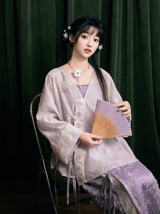 More than thirteen [thin purple] new Chinese coat skirt national style suit modern HanFuDreams