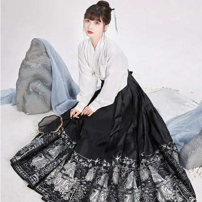 Song Dynasty Short Shirt Ming Horse Face Hanfu