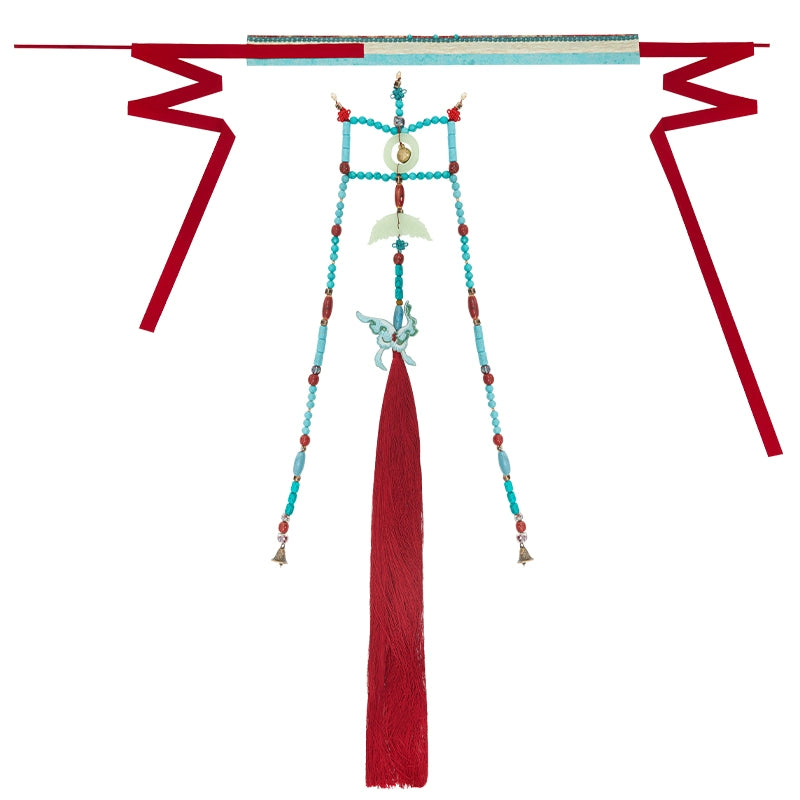 More than thirteen [Flowers and Thousand Trees] Hanfu with waist seal necklace accessories set accessories HanFuDreams Waist Seal + Accessories M