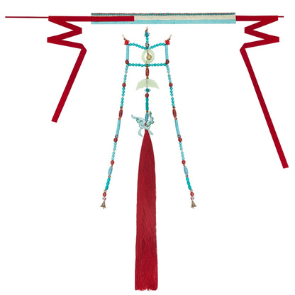 More than thirteen [Flowers and Thousand Trees] Hanfu with waist seal necklace accessories set accessories HanFuDreams Waist Seal + Accessories M