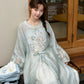 [Cyan Wave] Casual Blue Hanfu Set modern Shisanyu