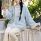 Chi Xia [Phalaenopsis Snow] Chenier Short Jacket Wide Leg Pants Han han HanFuDreams