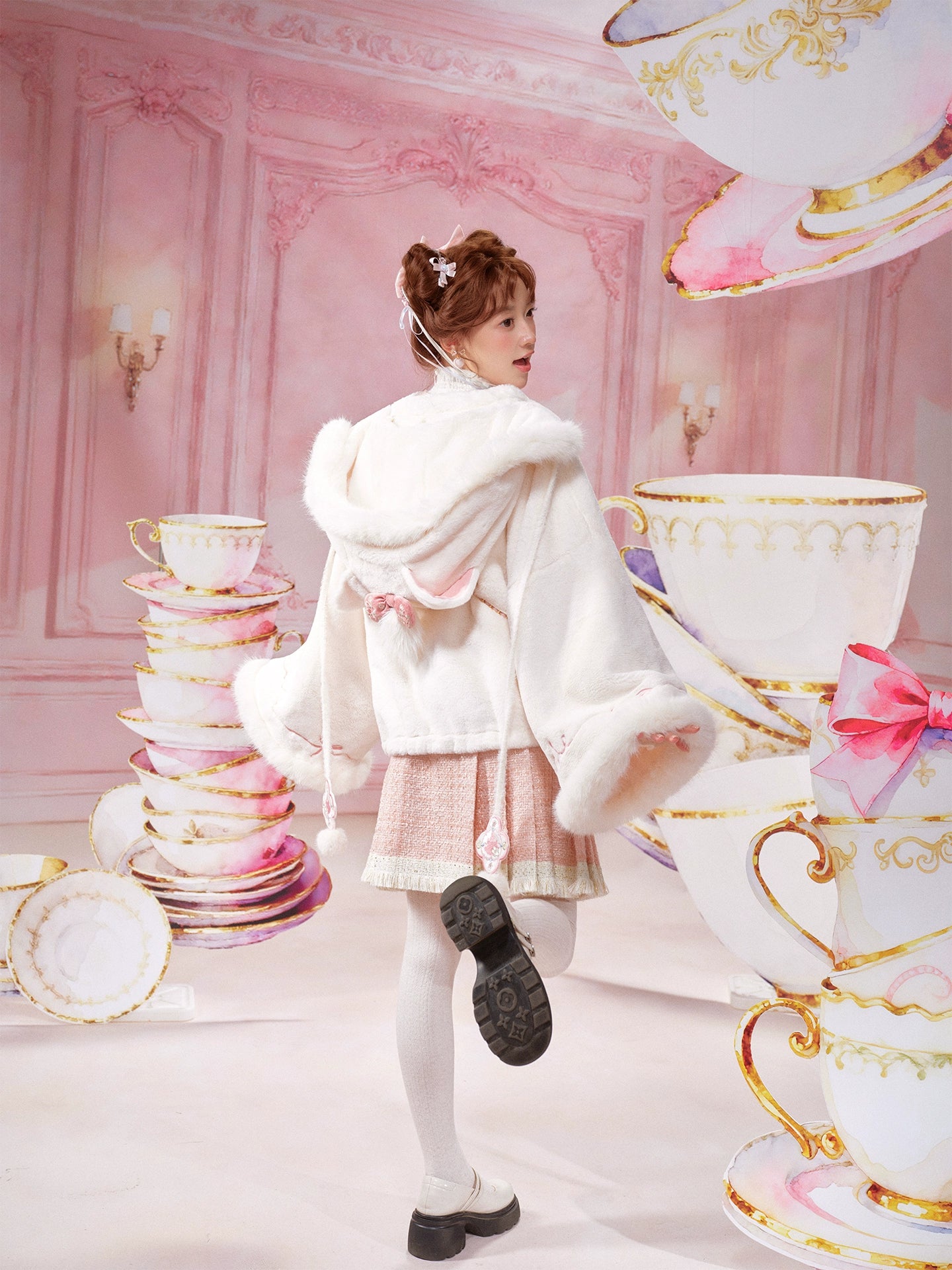 More than thirteen [cat edelweiss] winter girl cute plush coat