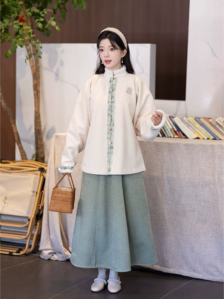 Chi Xia [Songfeng Yinyue] Short jacket Han element skirt Ming ming HanFuDreams