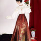 Ming short horse dress Hanfu into wine dress bride