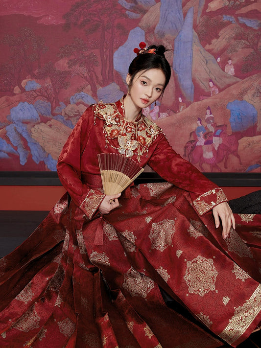 More than thirteen [瑞香宝相] New Chinese horse dress toasting clothes women HanFuDreams