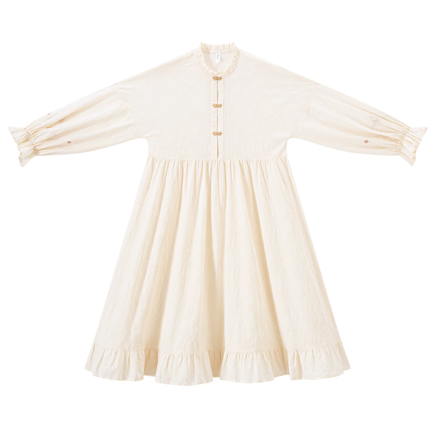 Chi Xia [Clear Mountain] Ming long than armor cotton long shirt ming HanFuDreams Cotton dress long shirt S