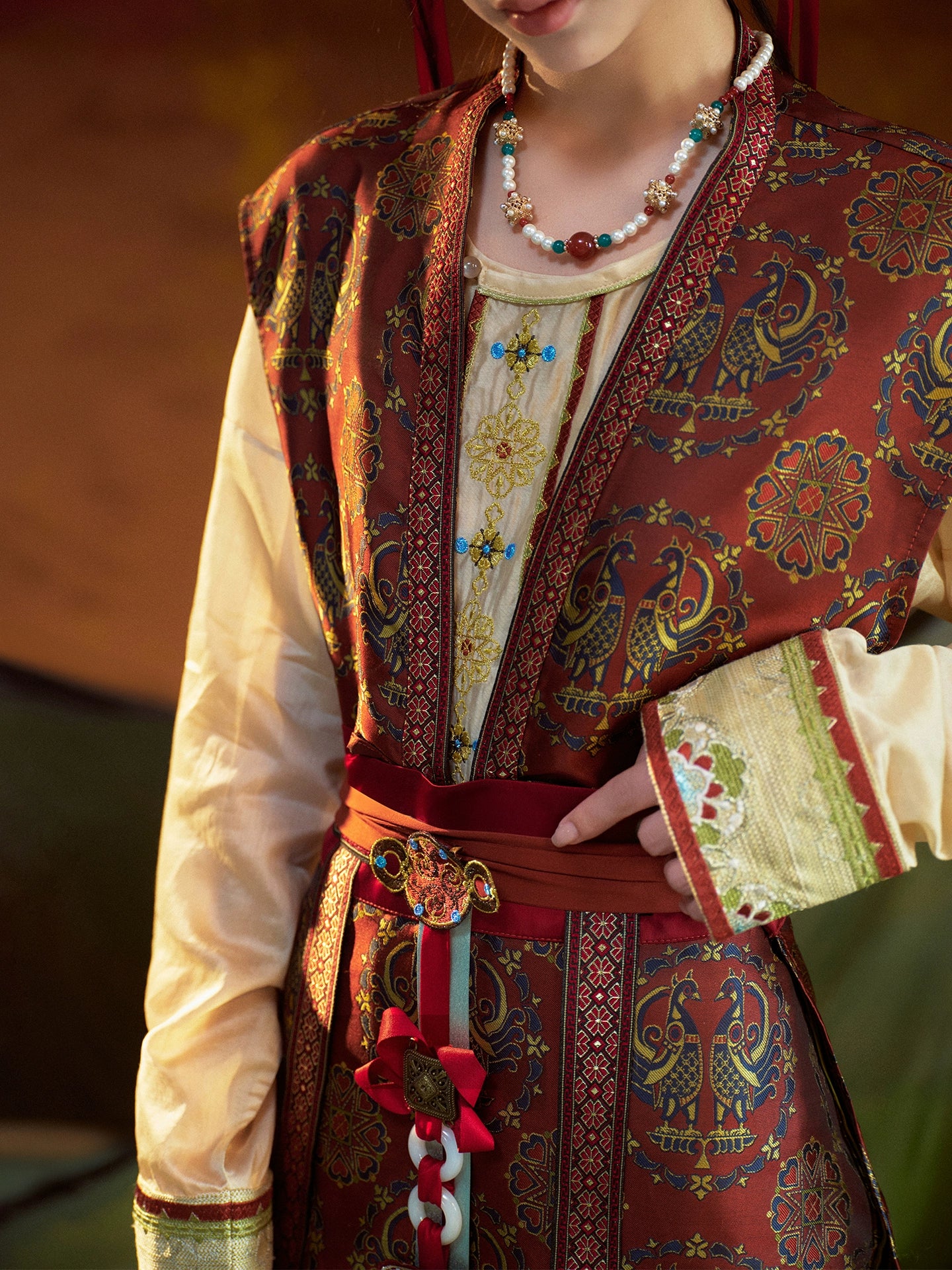 More than thirteen [Suzaku returning to the south] restored half-arm broken skirt Tang-made tang HanFuDreams