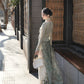 More than thirteen [Linchun poems] knitted cardigan wide-leg pants set spring HanFuDreams