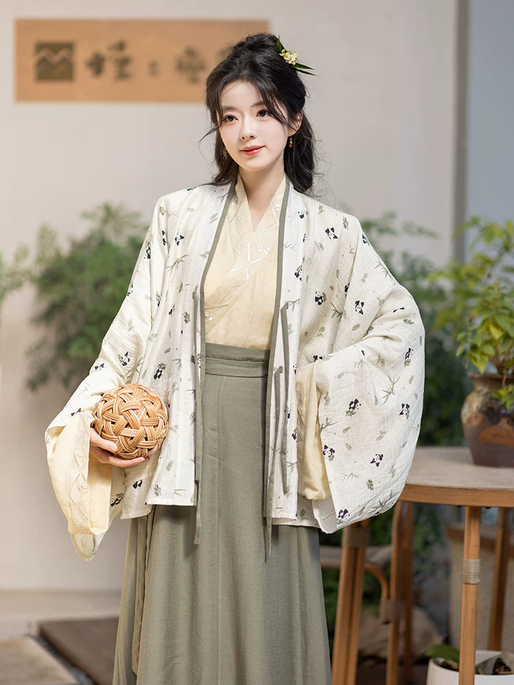 Chi Xia [Bamboo Everything Goes Well] Jin pleated clothes and eight broken skirts HanFuDreams