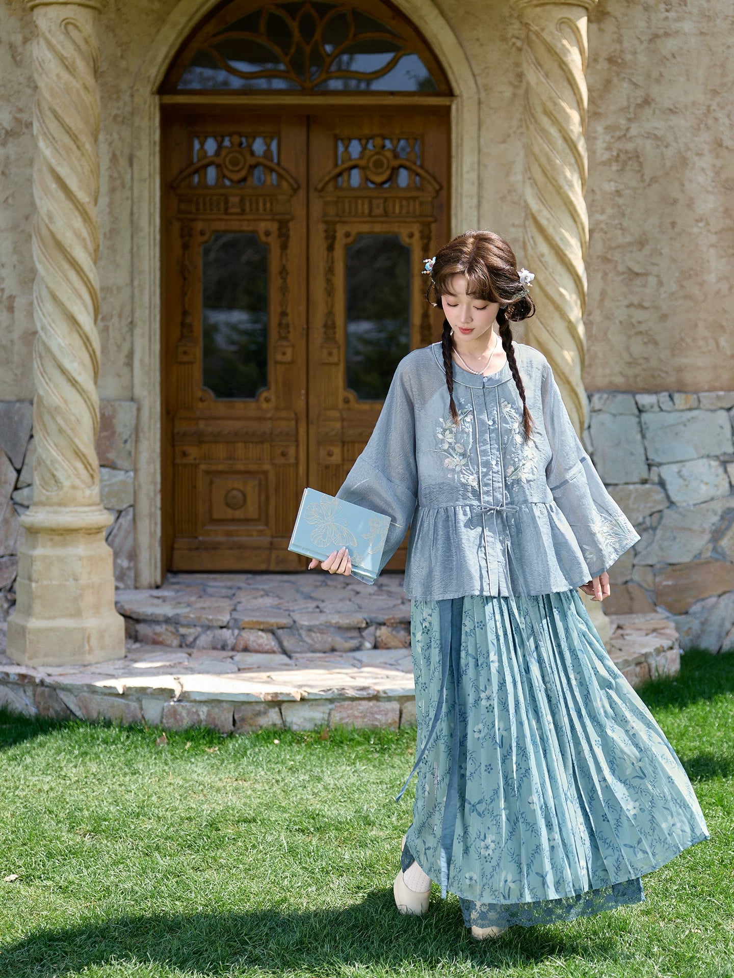 [Graceful Orchid] Casual Hanfu Set modern Shisanyu