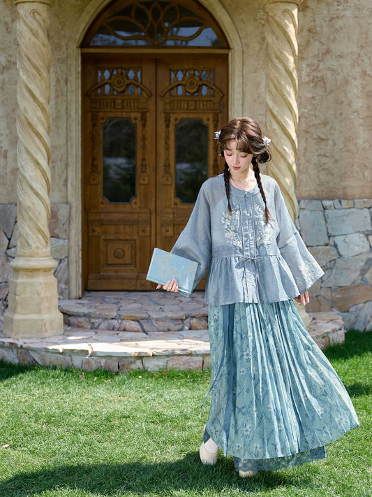 More than thirteen [Graceful Orchid] Casual Hanfu Set modern HanFuDreams