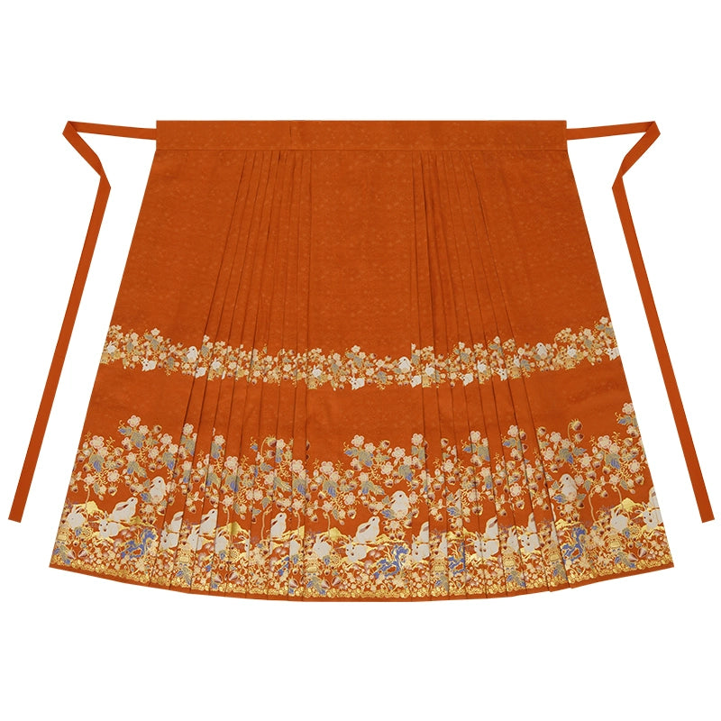 More than thirteen [spirit rabbit lanterns] horse dress, Ming autumn style ming HanFuDreams Horse skirt XS