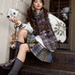 More than thirteen [moss spirit] vest embroidered sweater short skirt Mori plush set modern HanFuDreams