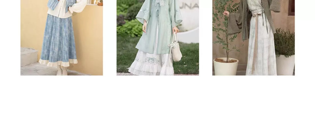 Han element shirt longer than armor horse face hanfu