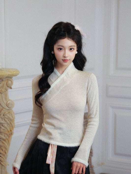 July Eve looks thin and folds in Hanfu with a top inside han HanFuDreams