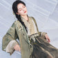 More Than Thirteen [Plants and Plants] Tencel Jinyu Folded Skirt Autumn modern HanFuDreams three-piece set S