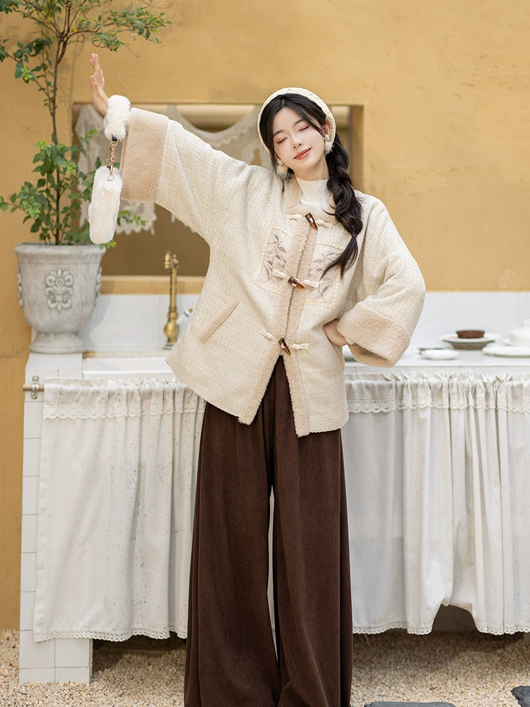 Han element short jacket improved Song pants Hanfu women