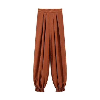 Chi Xia [Wind Tread Frost Clothing] Crew Neck Robe Tencel Bloomers Tang tang Chixia Tencel bloomers S