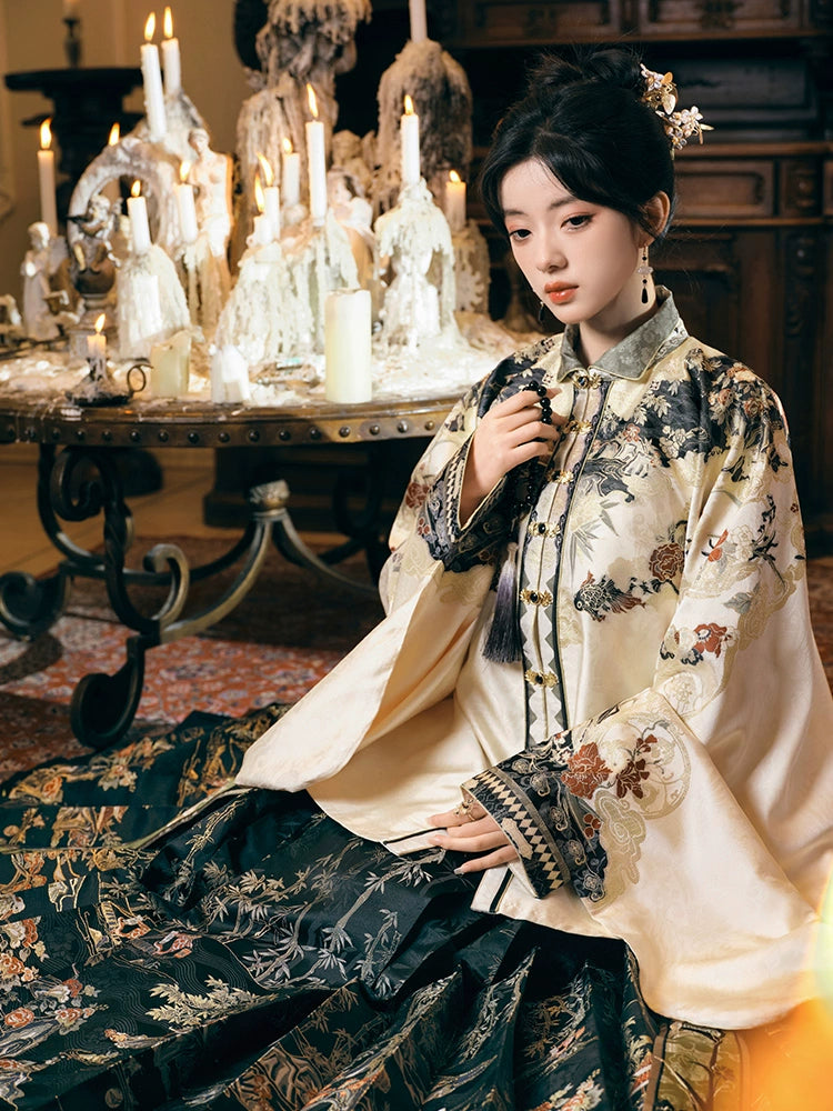 More than thirteen [Takeshita Tinglan] placket jacket, horse-face skirt, Ming-made Hanfu ming HanFuDreams