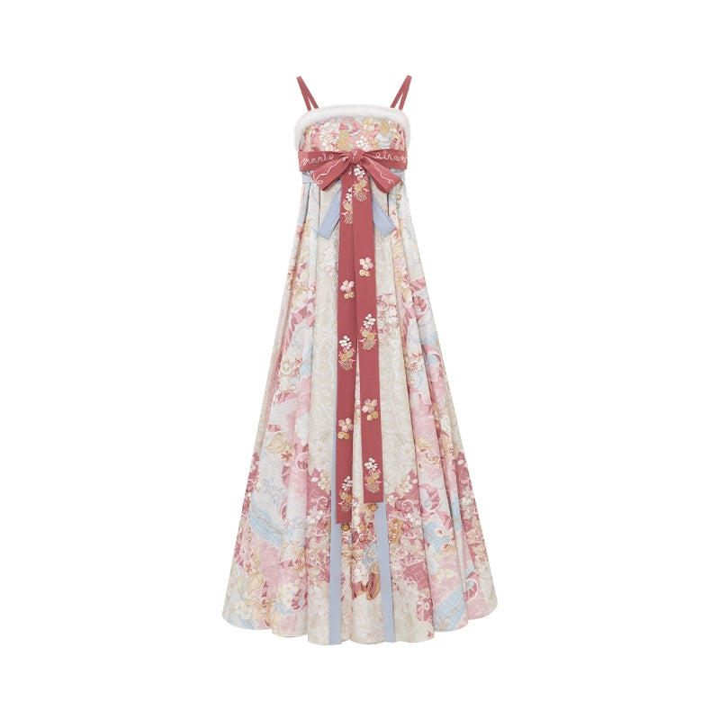 More than thirteen [cat letters] plush cloak suspender skirt Hanfu han HanFuDreams suspender skirt S