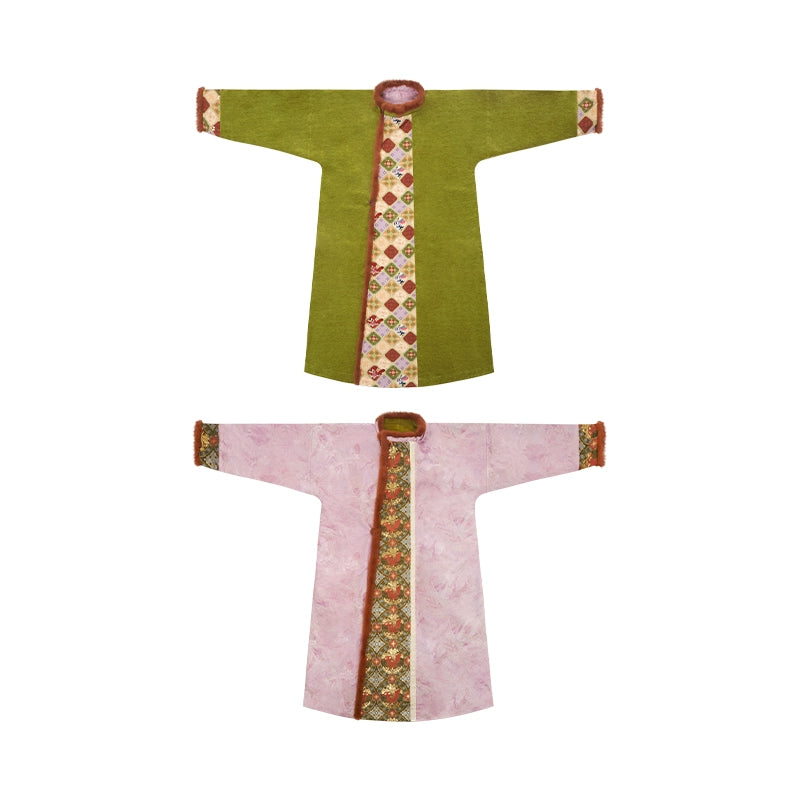 More than thirteen [Disney-double-sided fox shadow] crew neck robe jacket