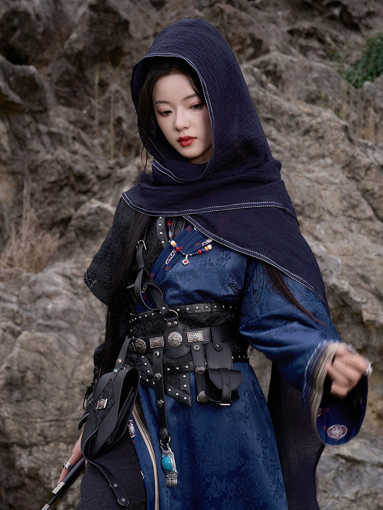 More than thirteen [予灵书] Zhang Qiling round neck robe Hanfu HanFuDreams