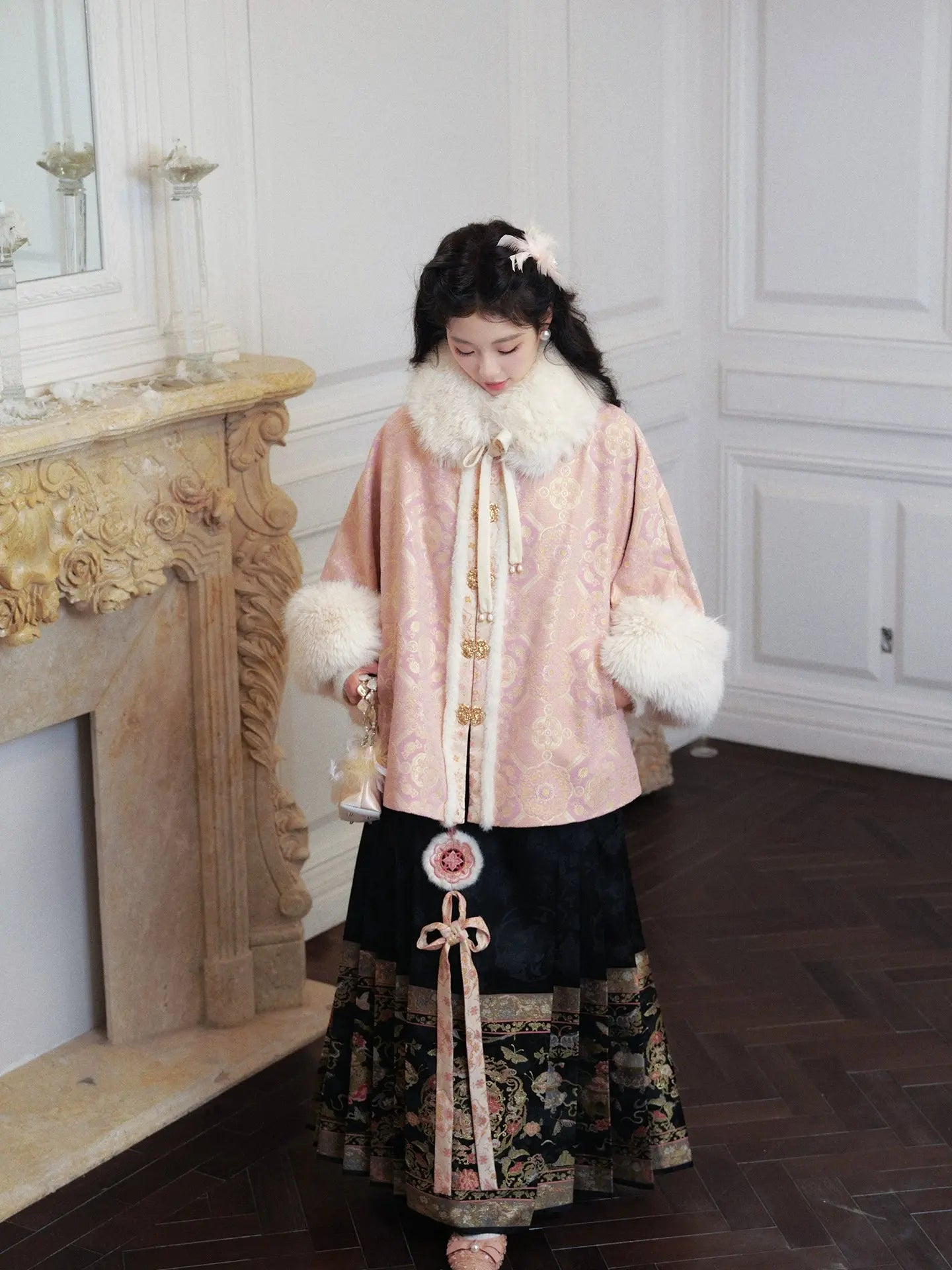 July Eve [Gold Powder] Gentle Jacket Closure Knitted Sweater Warm Jacket han HanFuDreams