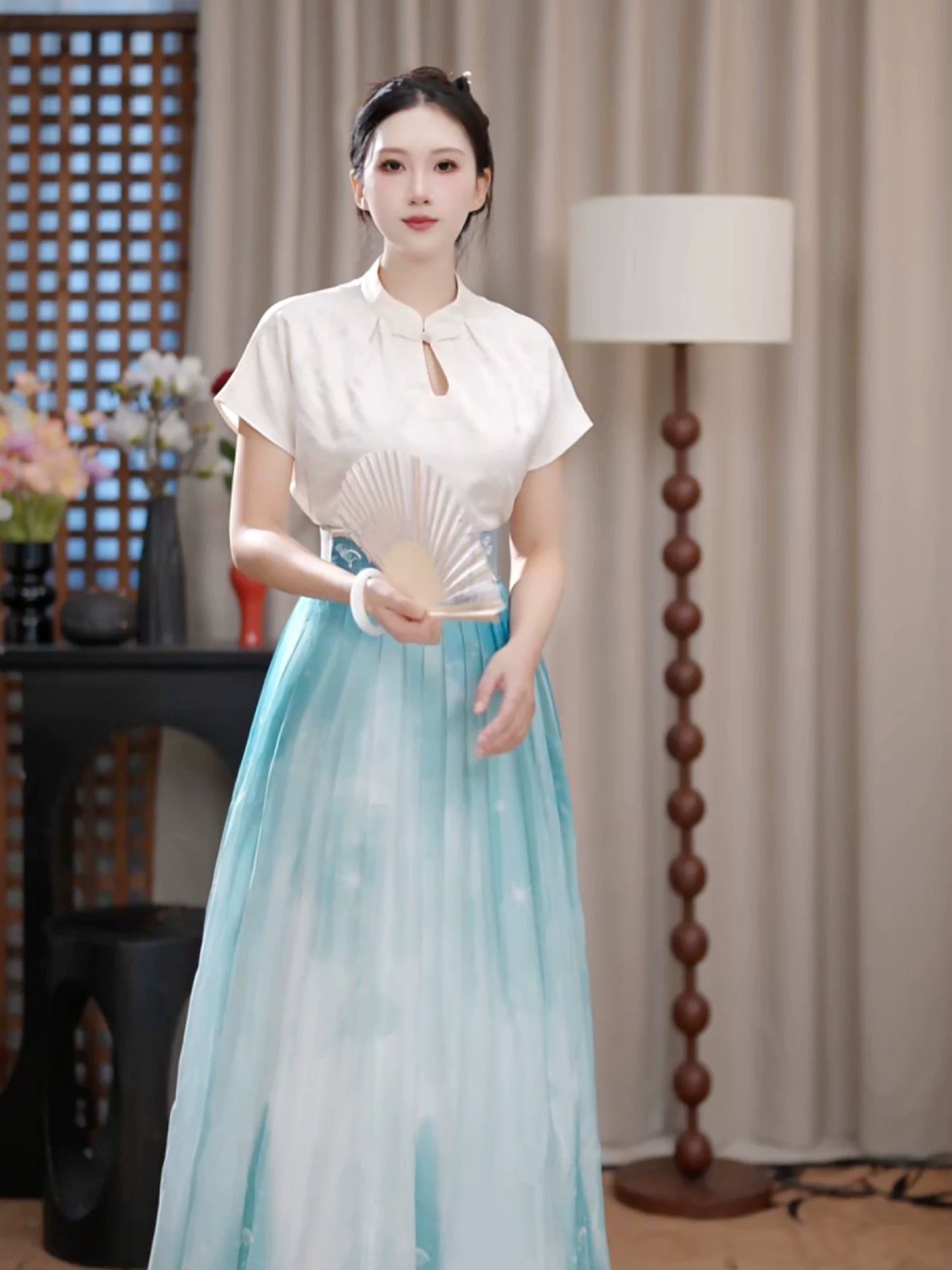 Flower Fairy Story [Shattered Star and Sunk Sea] Embroidery Half-pleated Princess Hundred Dresses modern HanFuDreams